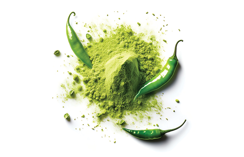 Green Chili Flakes Powder